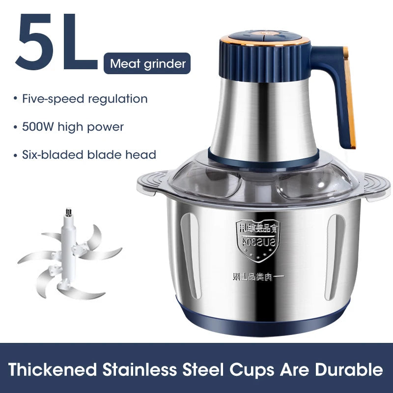 PowerChop 5L™ – Electric Meat & Food Grinder