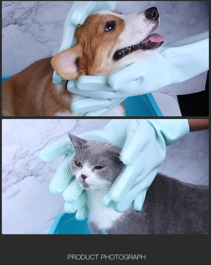PetGlove – Soft Silicone Grooming Glove