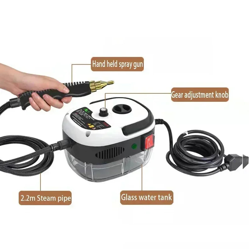 PowerSteam™ 2500 – Portable High-Pressure Steam Cleaner